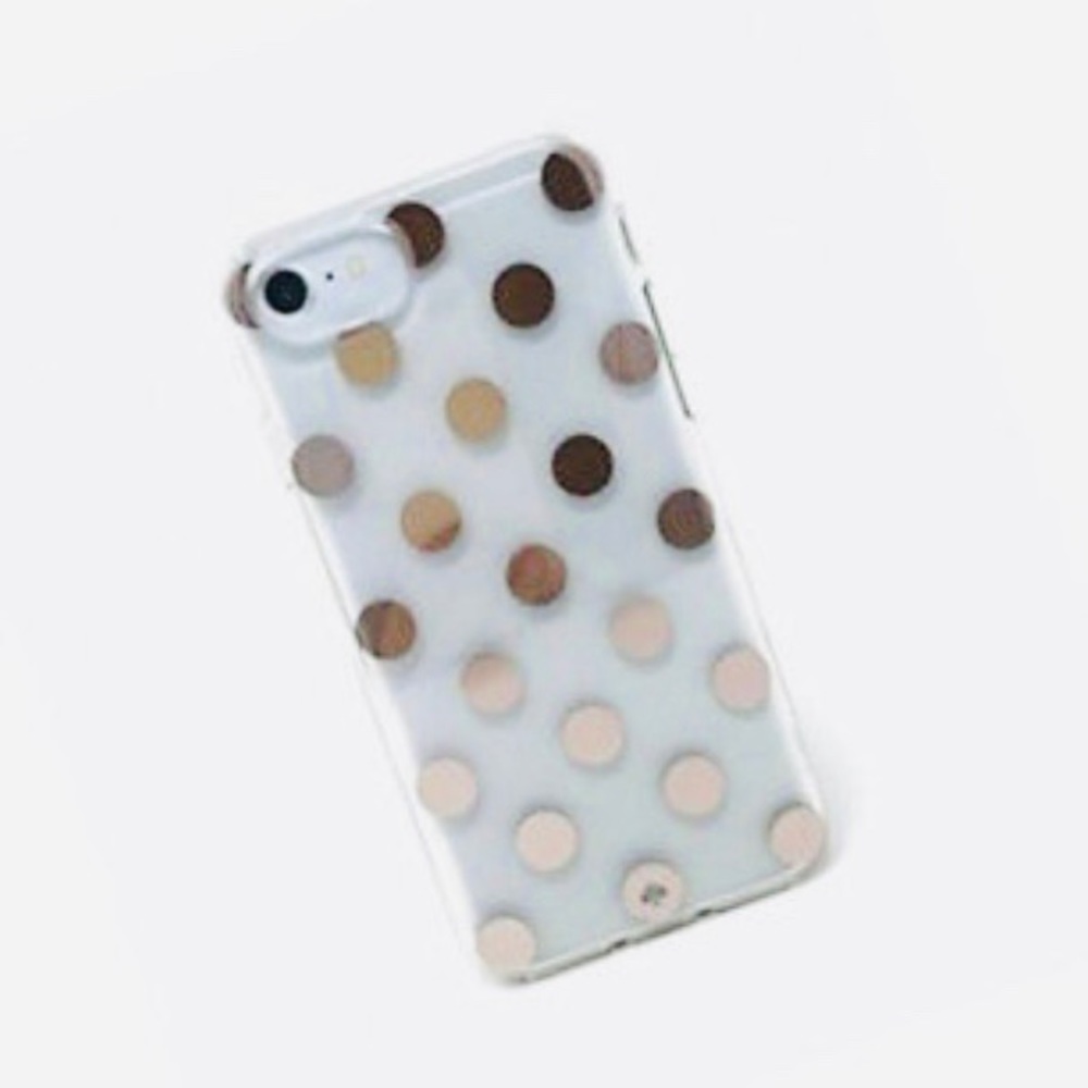 New Kate Spade gold  Dots Protective Case  iPhone7 - Picture 3 of 8